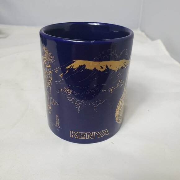 4 Kenyan Big 5 (Elephant, Rhino, Lion, Buffalo and Leopard) Coffee Cups - Picture 8 of 12